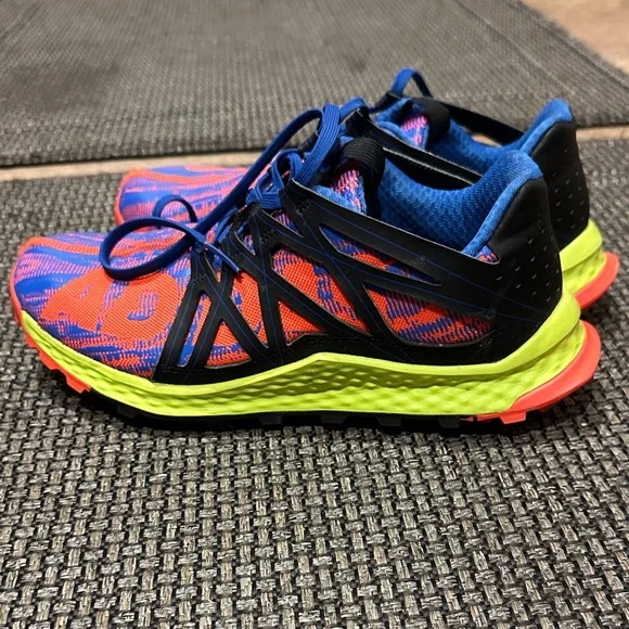 Adidas Blue and Orange Athletic Sneakers - Picture 6 of 10